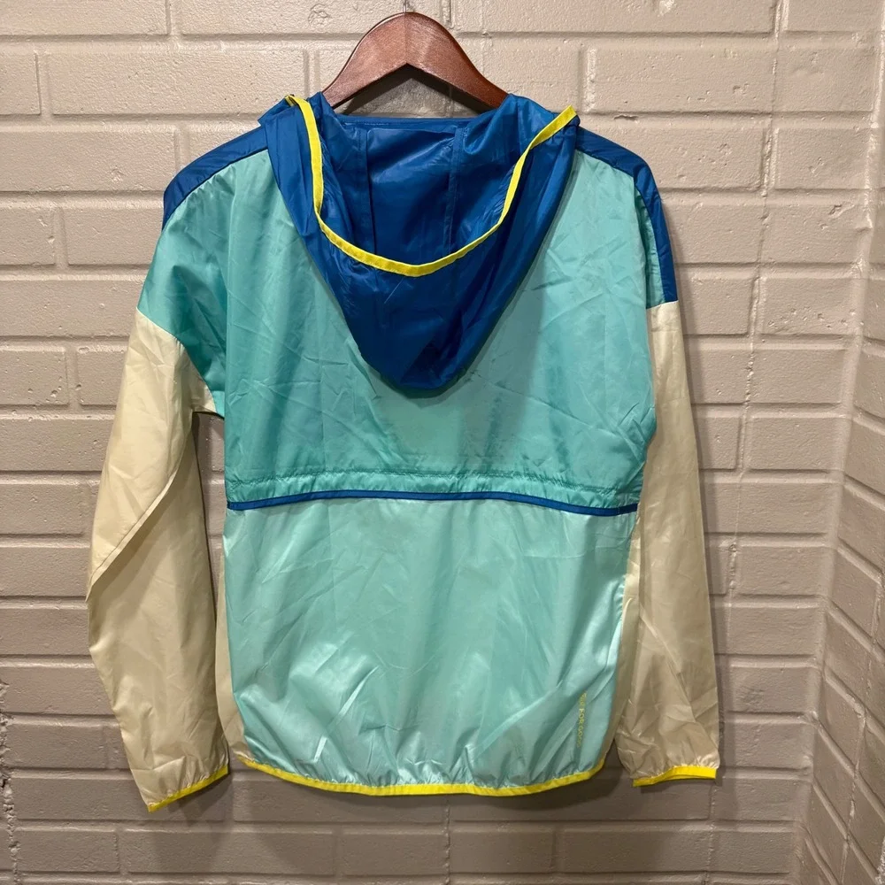Cotopaxi Teca Half Zip Windbreaker Blue Crush Colorblock NWT Packable XS Recycle - Picture 2 of 16